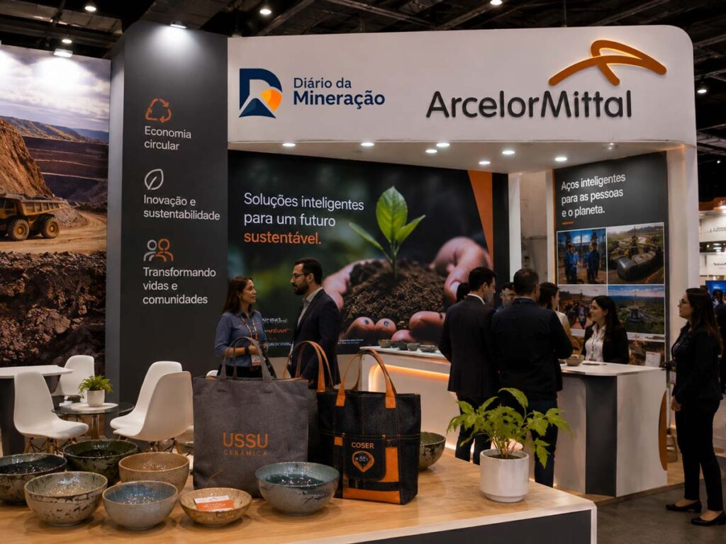 ArcelorMittal leva economia circular e empreendedorismo comunitário à Exposibram 2026 ArcelorMittal