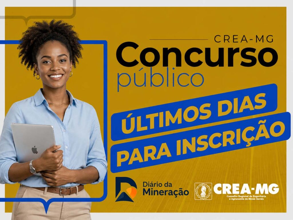 Crea-MG oferece salários de até R$ 13,6 mil; inscrições estão nos últimos dias Emprego